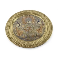 Тарелка бронзовая настенная ( d-23,5; h-0.7 см)