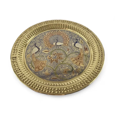 Тарелка бронзовая настенная ( d-23,5; h-0.7 см) Тарелка бронзовая настенная ( d-23,5; h-0.7 см)