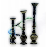 Кальяны черные бронзовые (н-р 3шт.)(6,8,10) (15,20,24см)