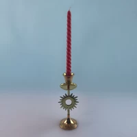 Подсвечник  Солнце латунь с медью ( 16,5х 5,7х 3,5 см)