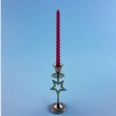 Подсвечник  Звезда латунь с медью ( 17х 5,7х 3,5 см)