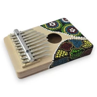 Калимба с Индонезийской росписью Мелодичная Экзотика (17х11,7х2,5 см)