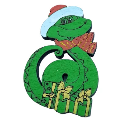 Змея Новогодняя магнит (60*40*4мм) Змея Новогодняя магнит (60*40*4мм)