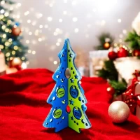 Новогодняя елка Украинская елочка(220*150*4мм).Деревяная елочка, расписано вручную.