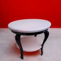 Кофейный, журнальный столик «Прованс» (d-530mm.h-480mm),массив дерева