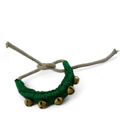 Колокольчики для танцев зеленые (5  колокольчиков)