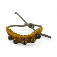 Колокольчики для танцев желтые (5  колокольчиков)