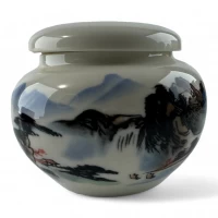 Баночка для чая керамическая (11,3х9,5х7,5 см)