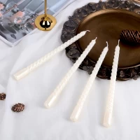 Свечи Жемчужное сияние набор из 12 штук.(25 см)