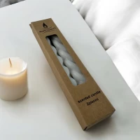 Свечи Ледяной Узор набор из 2 штук. (20 см)