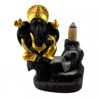 Подставка под благовония Back Flow Ганеша золото (11,2х9,5х6 см)