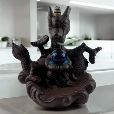 Подставка под благовония Back Flow Дракон света и тумана ( 17х19,5х12,5 см)