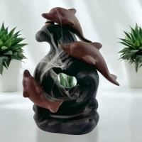 Подставка под благовония Back Flow «Дельфины» (15х12х7.5 см) Подставка под благовония Back Flow «Дельфины» (15х12х7.5 см)