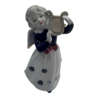 УЦЕНКА. Фигурка ангела с арфой Небесная симфония (14,6х7 см)