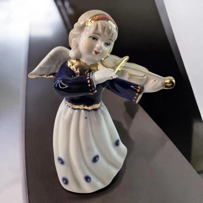 Фигурка ангела со скрипкой Мелодия небес (14,6х7 см)