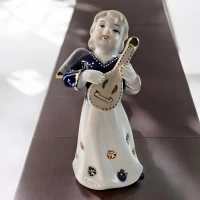Фигурка ангела с мандолиной Небесный концерт (14,6х7 см)
