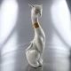 Кошка керамическая белая (27,5х7,5х9 см)