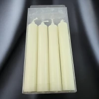 Свечи Снежный шарм набор из 4 штук.(15 см)