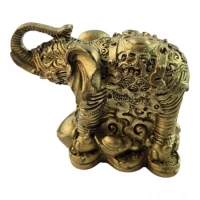 Слон на монетах Бронзовое богатство (6х4,5х8 см)