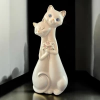 Кошки пара фарфоровые (17,5х7,7х5 см)