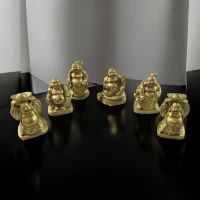 Хотеи каменная крошка набор (6шт) золотистые