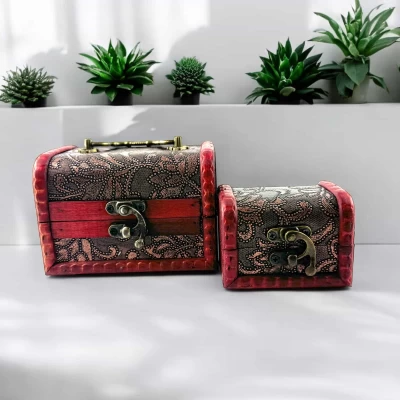 Сундучки набор 2 шт. (8,4х12х8,7 см 5,9х7,9х5,9 см)