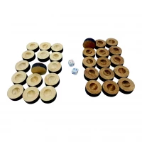 Фишки для нард(д-28мм,выс-10мм) деревянные,кубики в комплекте,цвет натуральное дерево и коричневые с