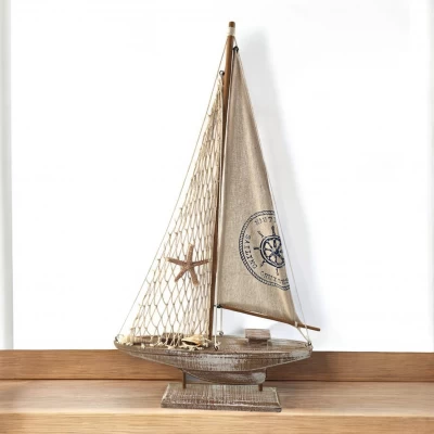 Модель яхты  Морская классика (55х33х5,6 см)