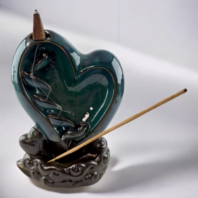 Подставка под благовония Back Flow Сердце гармонии (13,5х7,5х 17,5 см)