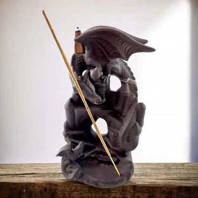 Подставка под благовония Back Flow Огненный дракон (11х8,5х19,5 см)