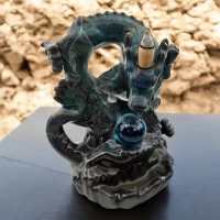 Подставка под благовония Back Flow Дракон и магический шар (16,5х13,5х10 см) Подставка под благовония Back Flow Дракон и магический шар (16,5х13,5х10 см)