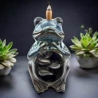 Подставка под благовония Back Flow Лягушка-медитатор (16х10,5х10 см) Подставка под благовония Back Flow Лягушка-медитатор (16х10,5х10 см)