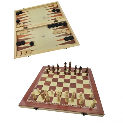 Игровой набор нарды, шахматы, шашки (39,6 х 38,9 х 2 см) Игровой набор нарды, шахматы, шашки (39,6 х 38,9 х 2 см)