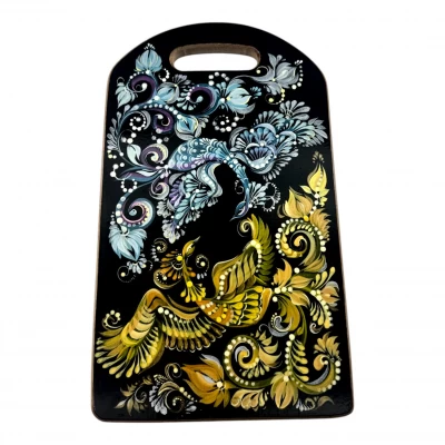 Доска кухонная Песня Фениксов ручная роспись (34×19,5×1,5 см) Доска кухонная Песня Фениксов ручная роспись (34×19,5×1,5 см)