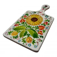 Доска кухонная «Летний узор» ручная роспись (36,5х 19.5х 1.5 см)