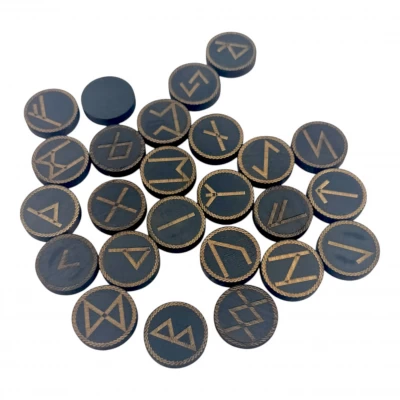 Руны Скандинавские круглые, темные, 25 рун (d-3,1 см ,h-0,7 см) массив дерева Руны Скандинавские круглые, темные, 25 рун (d-3,1 см ,h-0,7 см) массив дерева