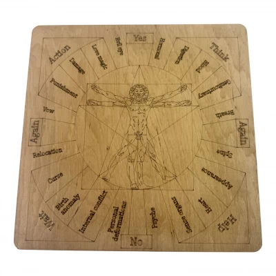 Таблица для работы с маятником Магические воздействия,на английском языке, светлая (26×26×0,8 см) Таблица для работы с маятником Магические воздействия,на английском языке, светлая (26×26×0,8 см)