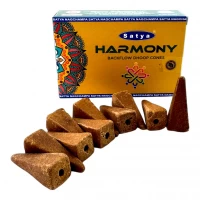 Harmony Backflow Dhoop Cone (Гармония)(Satya) 10 конусов в упаковке