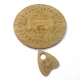 Спиритическая доска OUIJA Круглая светлая на украинском языке (d=36,5см×0,8см)