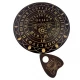 Спиритическая доска OUIJA Круглая темная на украинском языке (d=36,5см×0,8см)