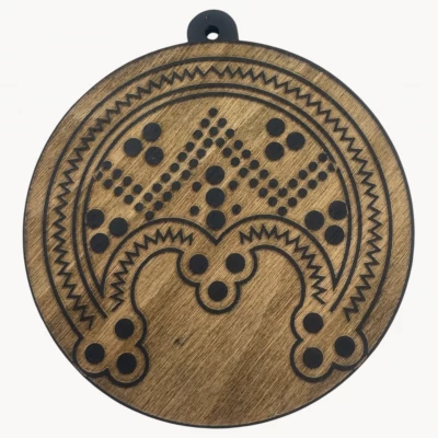 Оберег Лунница,темний (d-9 см) дерево. Оберег Лунница,темний (d-9 см) дерево.