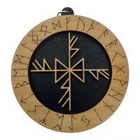 Рунический став Млин(d-90мм),дерево.