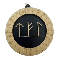 Рунический став Успешность в бизнесе(d-90мм),дерево.