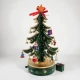 Елка новогодняя  с подвесками, дерево, (20 x 18.5 x 5 см)