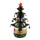 Ёлка деревянная музыкальная настольная с мини-игрушками (27 × 15 × 15 см)