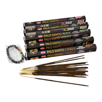 Smudging Indulgence Masala Gift Pack набор благовоний Palo Santo 5 ароматов плюс браслет