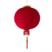 Фонарь китайский  красный  декоративный складной 40 см