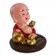 Игрушка на солнечной батарее Веселый Монах красный (Flip Flap) (9,5х9х9 см)