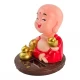 Игрушка на солнечной батарее Веселый Монах красный (Flip Flap) (9,5х9х9 см)