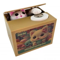 Интерактивная копилка Котёнок на батарейках (12 х 10 х 9 см)